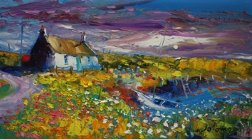 Machair flowers Bruernish Isle of Barra 10x18